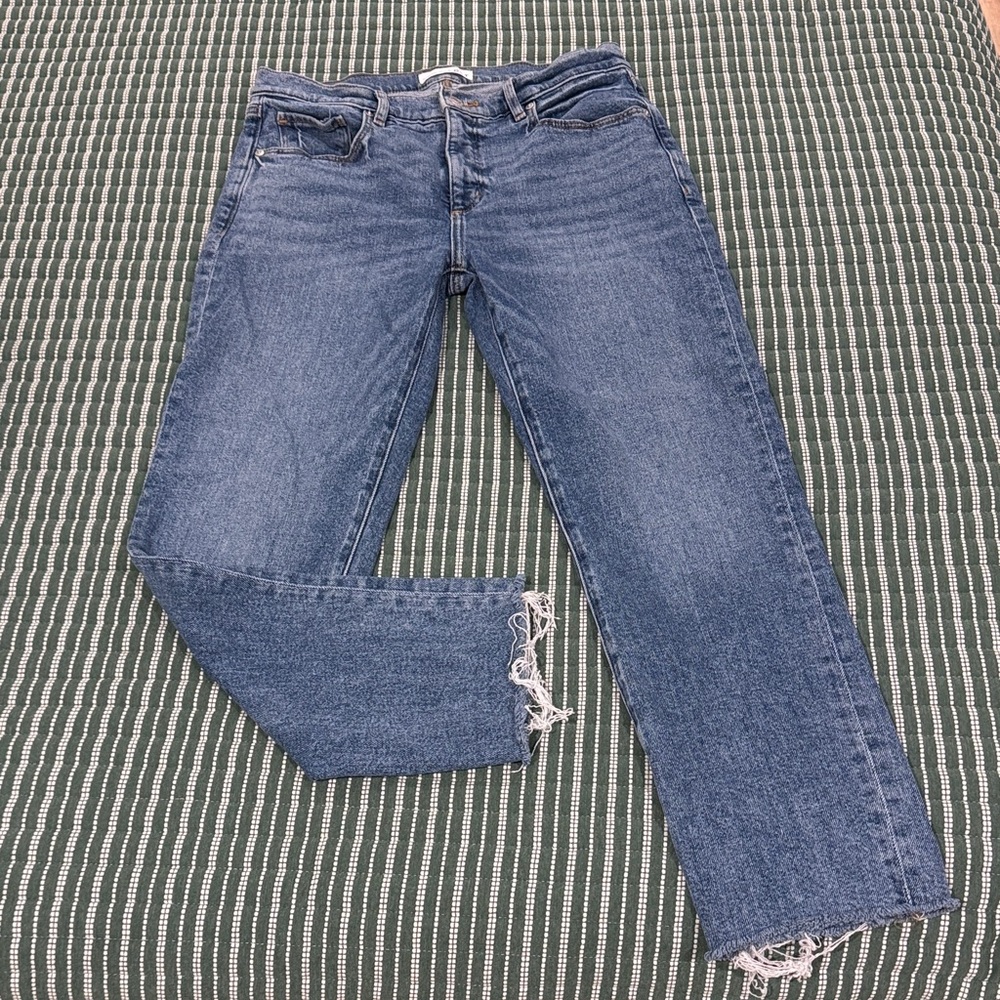 LOFT Slim Leg Jeans in Medium Blue Denim